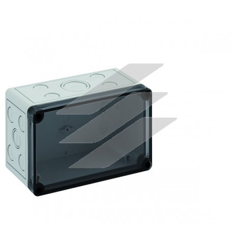 TK-коробка PS 1811-9-tm (180х110х90мм), полістирол, 20 метричних вводів (16-M20, 2-M20/25, 2-M32/40), IP66, прозора кришка, Spelsberg